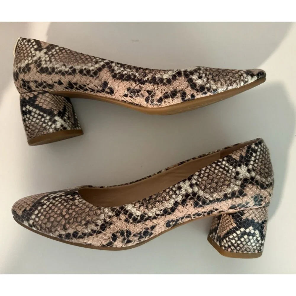 Kate Spade Beverly Pumps • Pale Vellum Snake Print • Size 6.5 M MSRP $228 - Picture 8 of 8